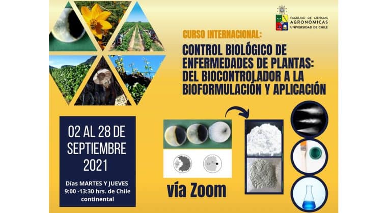 Curso Internacional de Control Biológico de Enfermedades en Plantas 2021: del Biocontrolador a la Bioformulación y Aplicación
