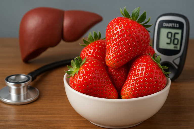 La Frutilla Podría Ayudar a Combatir el Hígado Graso y la Diabetes, Según Estudios Clínicos Recientes