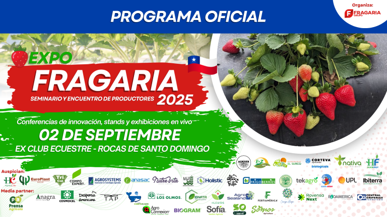 Ya Está Disponible el Programa Oficial de Conferencias de la Expo Fragaria Chile 2025