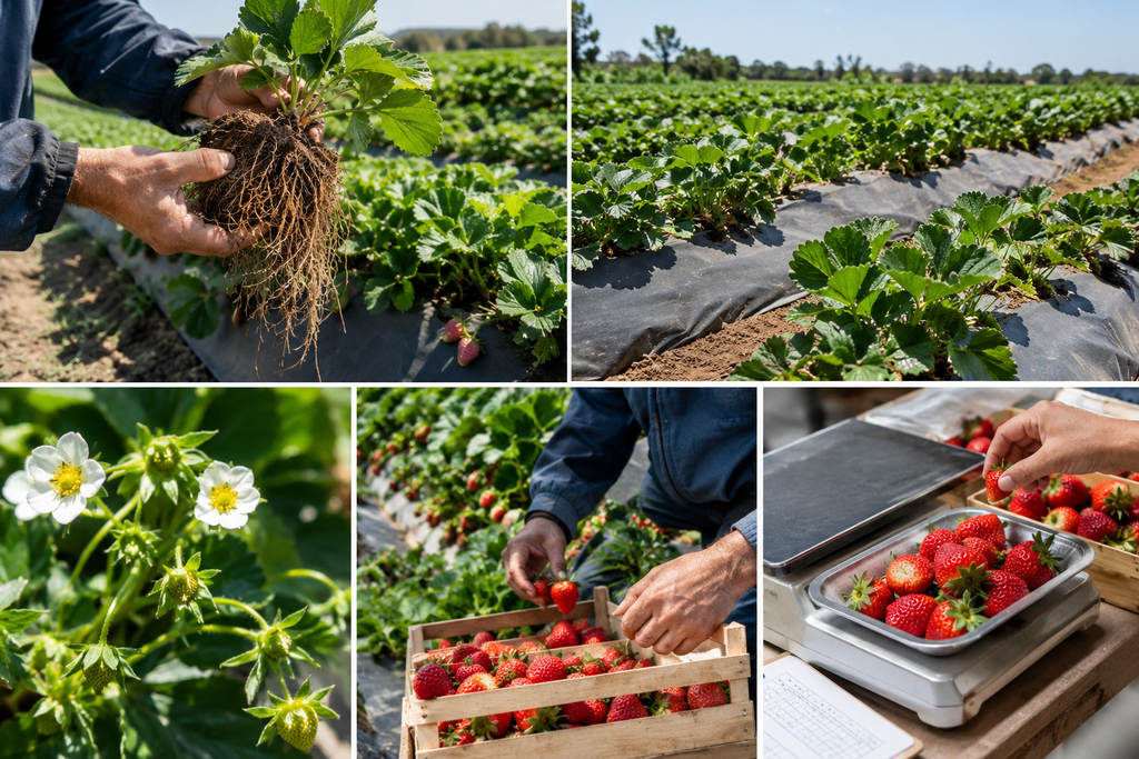 Plantas plug vs bare-root en frutilla