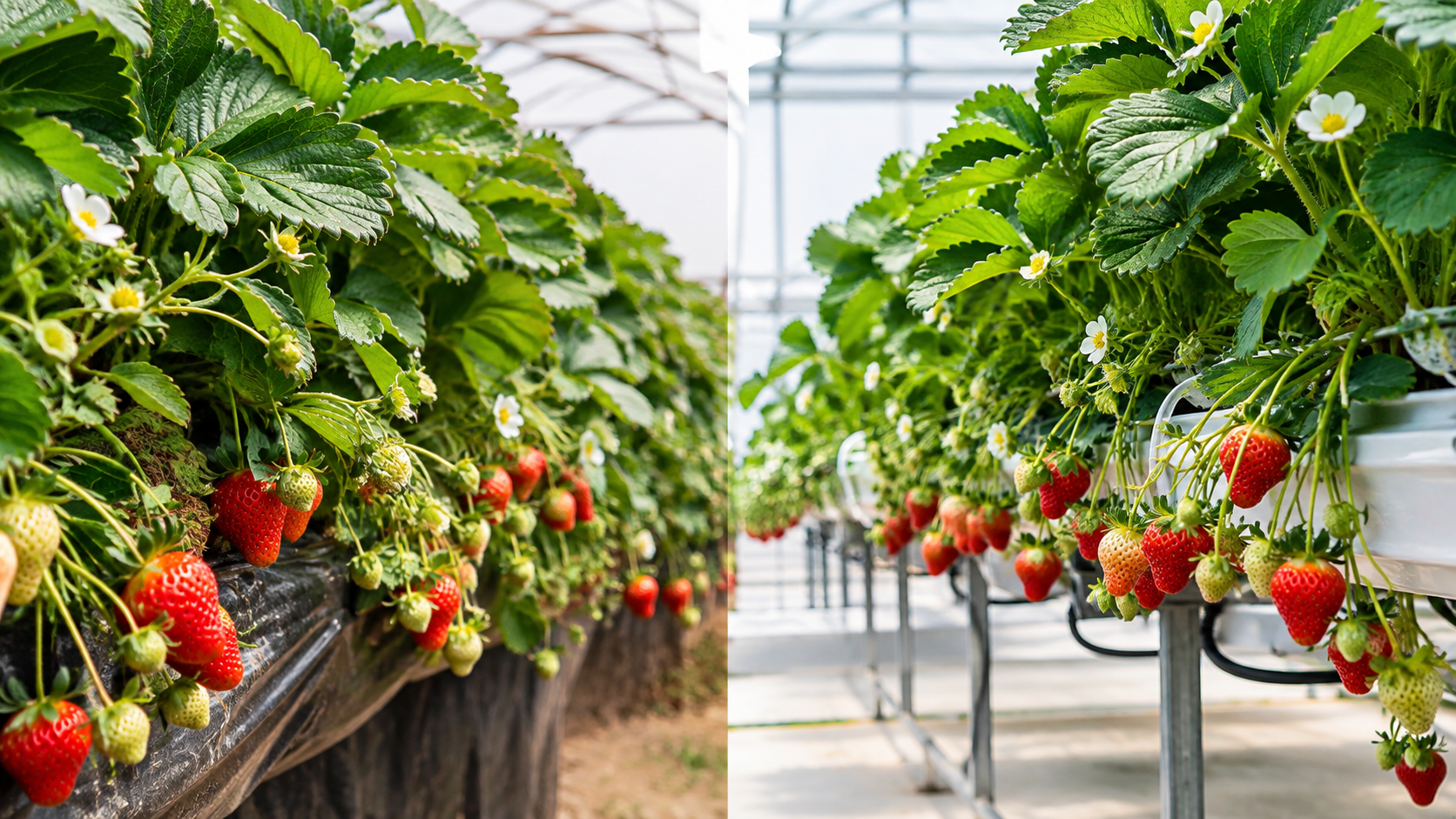 Arquitectura de planta en frutilla: cosecha, luz y eficiencia